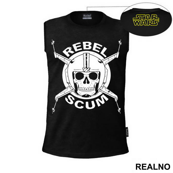 Rebel Scum - Skull - Star Wars - Majica