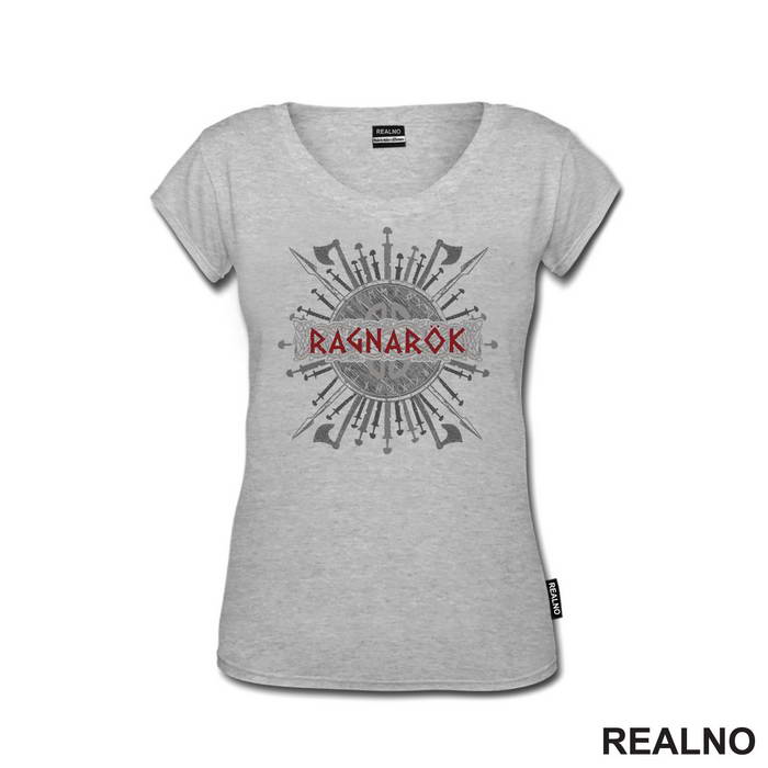 Ragnarok - Grey - Vikings - Majica