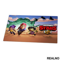 Shelly, Colt And Poco - Desert - Brawl Stars - Podmetač za sto