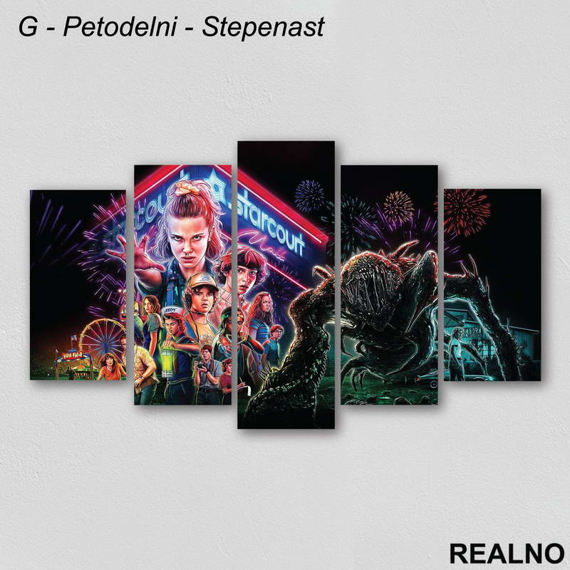 Whole Crew - Stranger Things - Slika na platnu - Kanvas