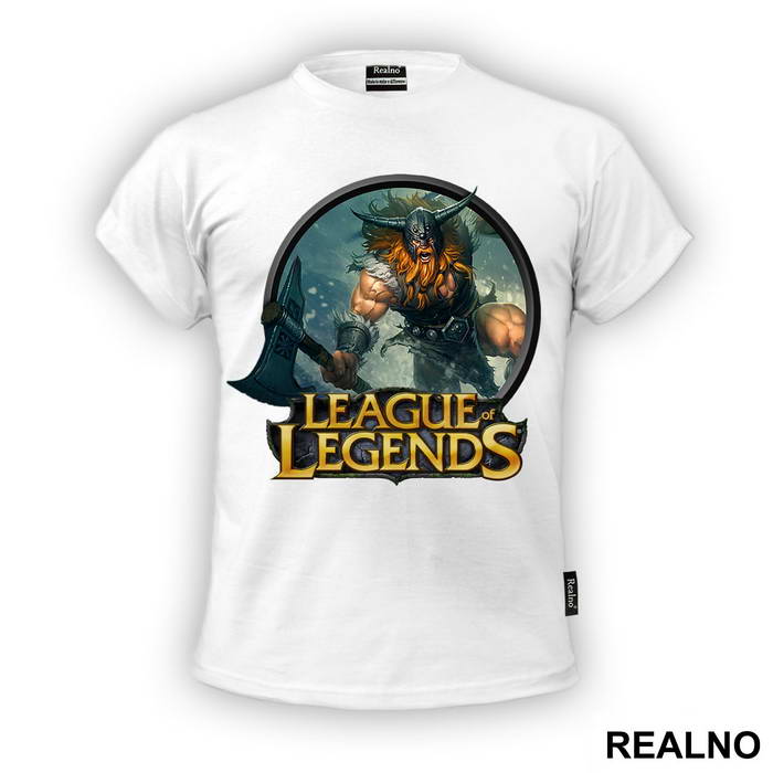 Olaf - The Berserker - Classic Skin Circle - League Of Legends - Majica