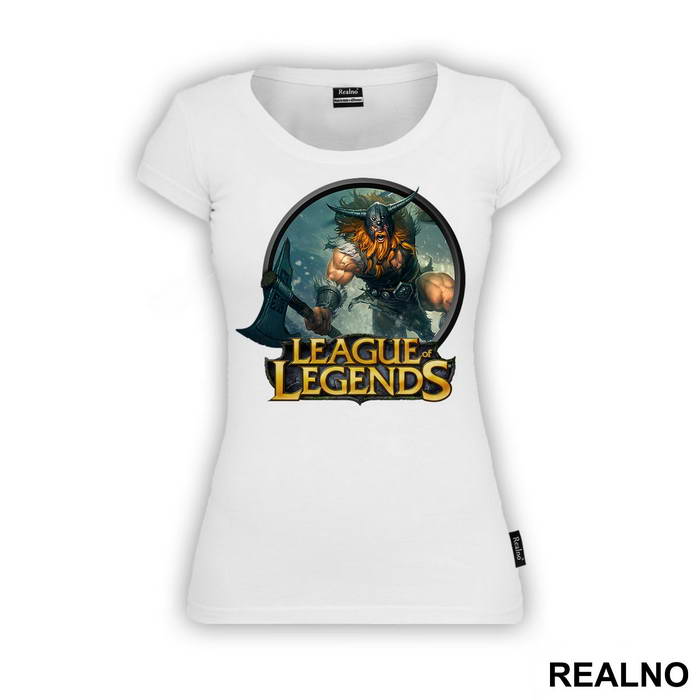 Olaf - The Berserker - Classic Skin Circle - League Of Legends - Majica