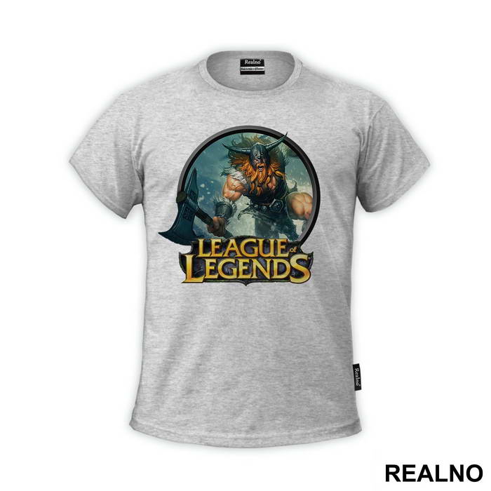 Olaf - The Berserker - Classic Skin Circle - League Of Legends - Majica