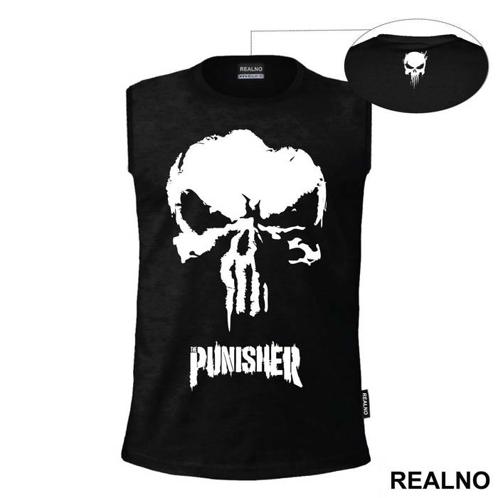 Skull And Logo - Punisher - Majica