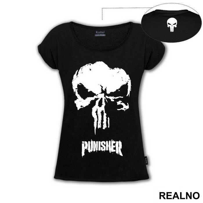Skull And Logo - Punisher - Majica