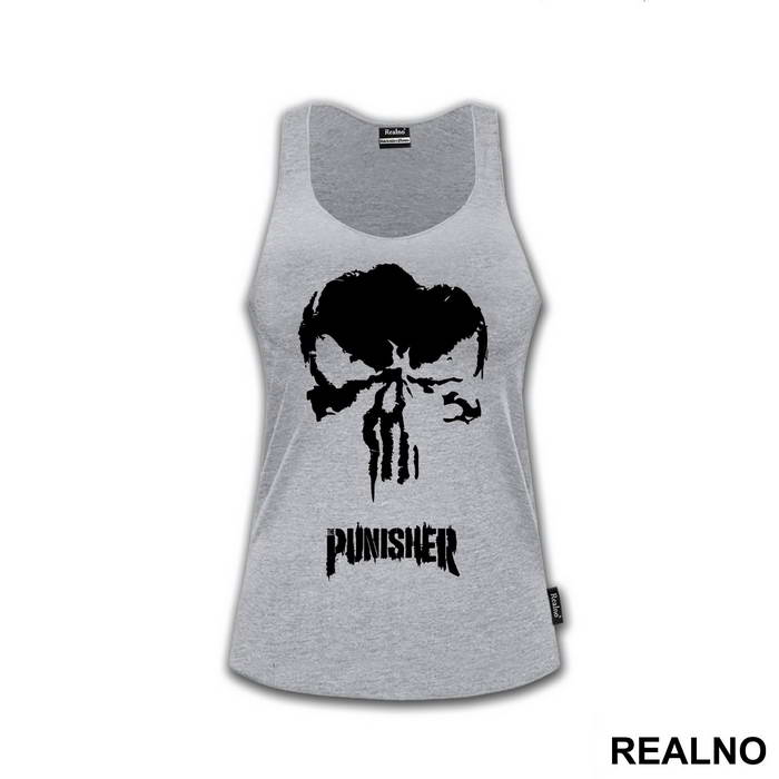 Skull And Logo - Punisher - Majica