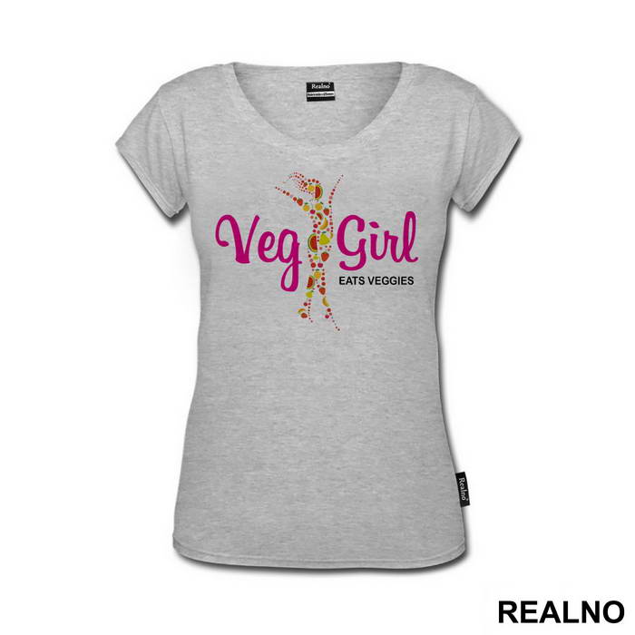 Veg Girl - Eats Veggies - Vegan - Majica
