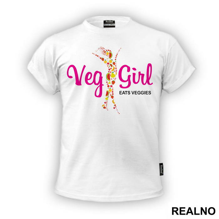 Veg Girl - Eats Veggies - Vegan - Majica