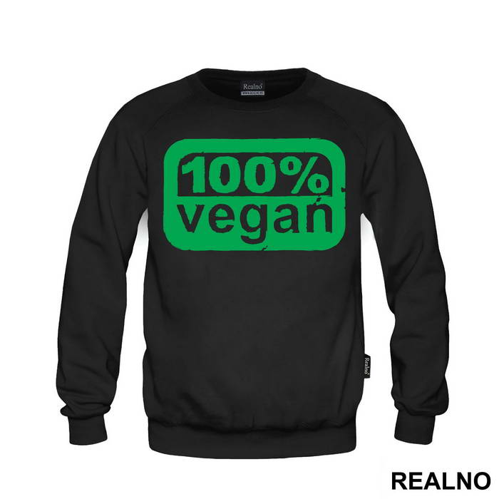 One Hundred Percent Vegan - Green - Vegan - Majica