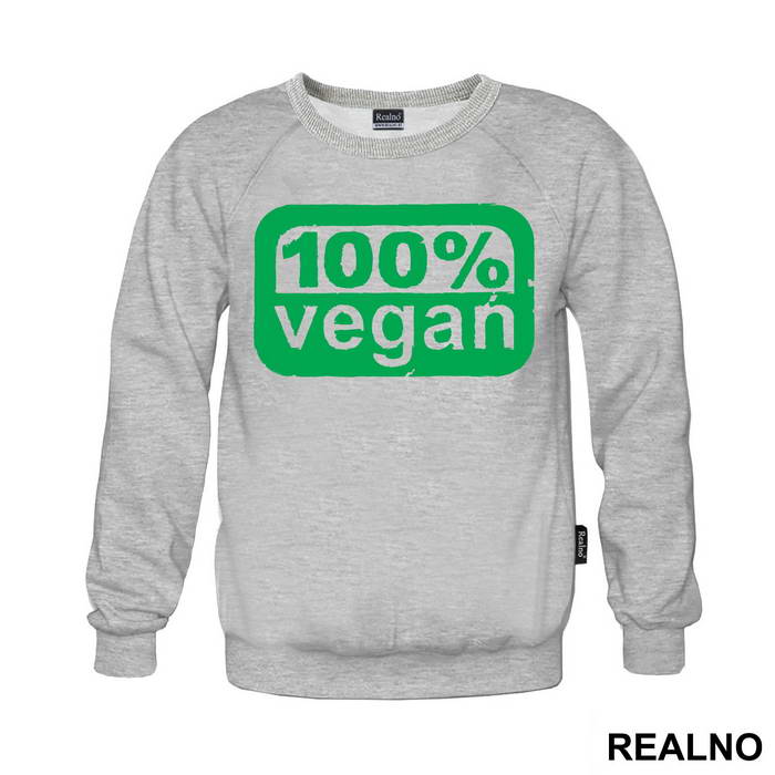 One Hundred Percent Vegan - Green - Vegan - Majica