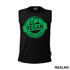 One Hundred Percent Vegan - Green Apple - Vegan - Majica