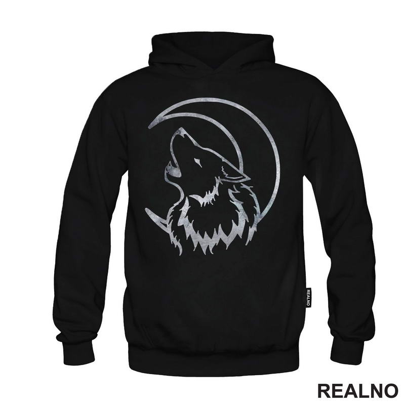 Wolf Howling At The Moon - Vuk - Životinje - Majica