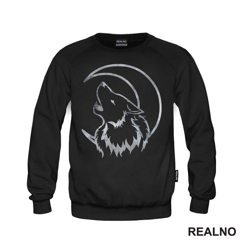 Wolf Howling At The Moon - Vuk - Životinje - Majica