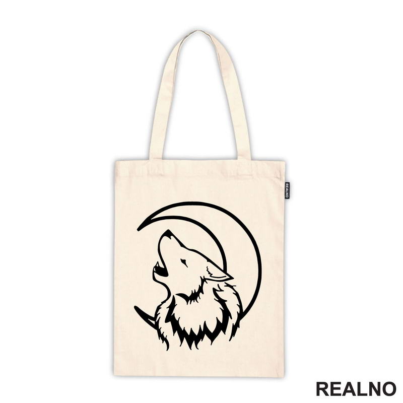 Wolf Howling At The Moon - Vuk - Životinje - Majica