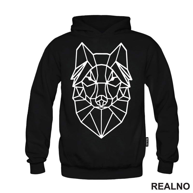 Geometric Wolf Head - Vuk - Životinje - Majica