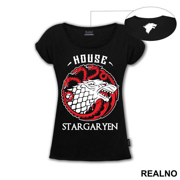 House Stargaryen - House Stark - House Targaryen - Game Of Thrones - Majica
