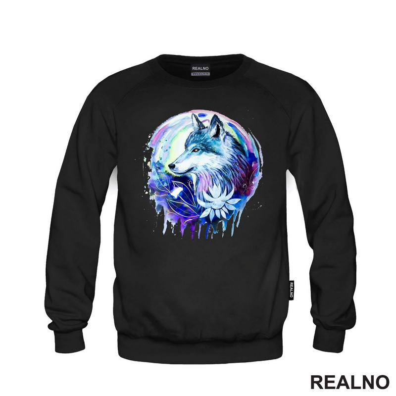 Wolf Portrait Colorful - Vuk - Životinje - Majica