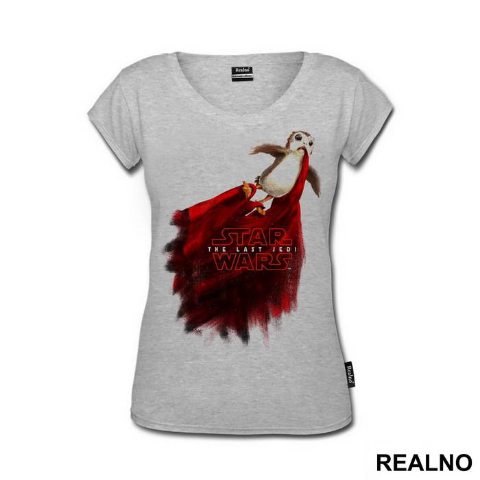 Porg And Red Logo - The Last Jedi - Star Wars - Majica