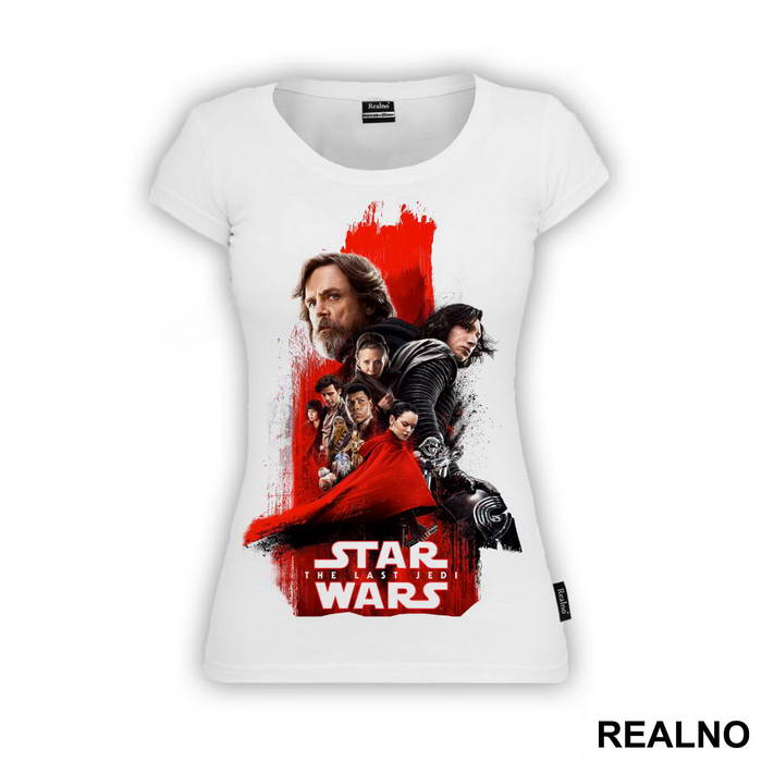 Whole Crew - Drawing - The Last Jedi - Star Wars - Majica