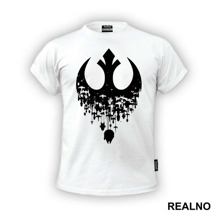 Rebel Alliance - Starships - Falcon - Star Wars - Majica