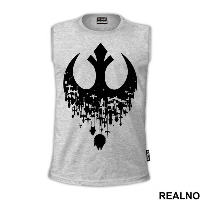 Rebel Alliance - Starships - Falcon - Star Wars - Majica