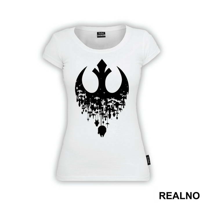 Rebel Alliance - Starships - Falcon - Star Wars - Majica