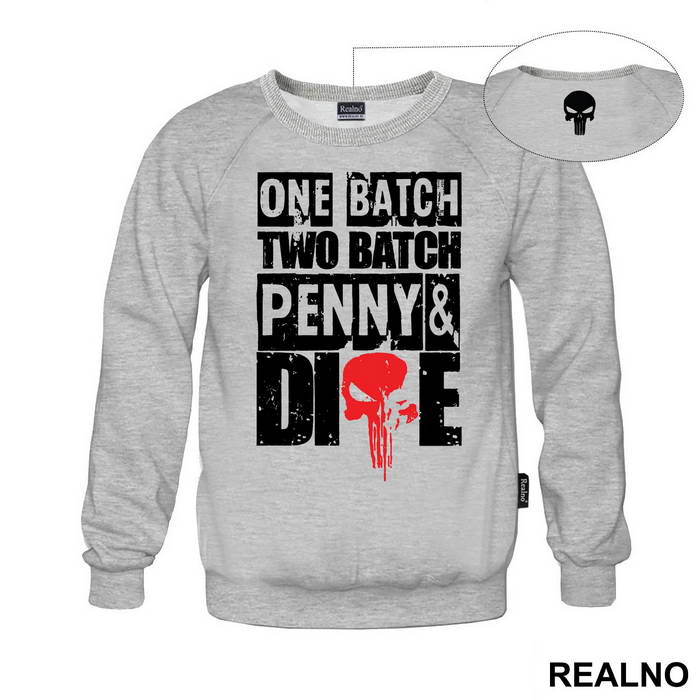 One Batch, Two Batch, Penny And Dime - Red Skull - Punisher - Majica