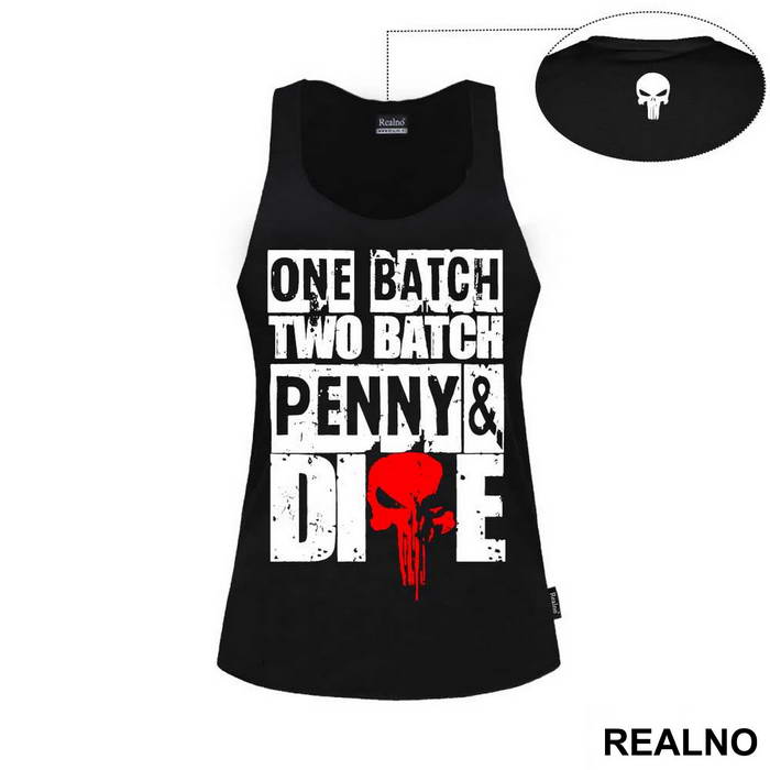 One Batch, Two Batch, Penny And Dime - Red Skull - Punisher - Majica