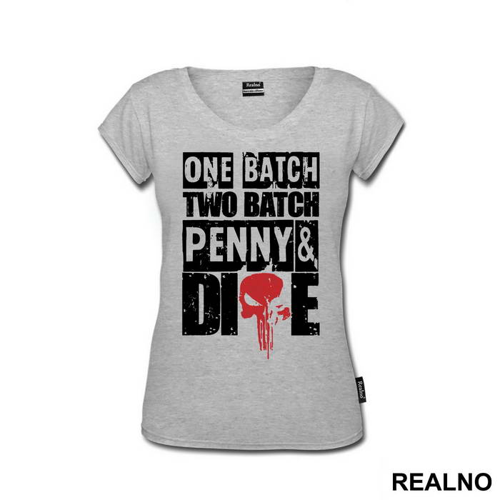 One Batch, Two Batch, Penny And Dime - Red Skull - Punisher - Majica