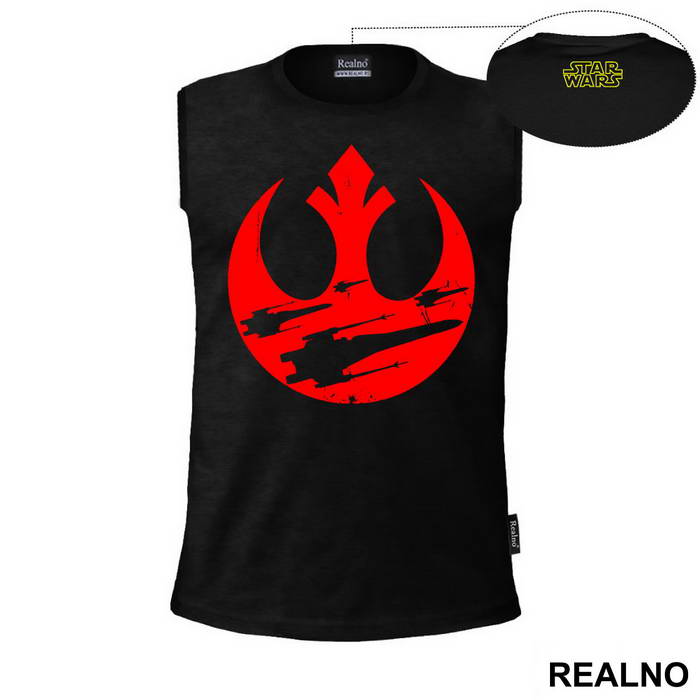 Red Rebel Alliance - Starships - Star Wars - Majica