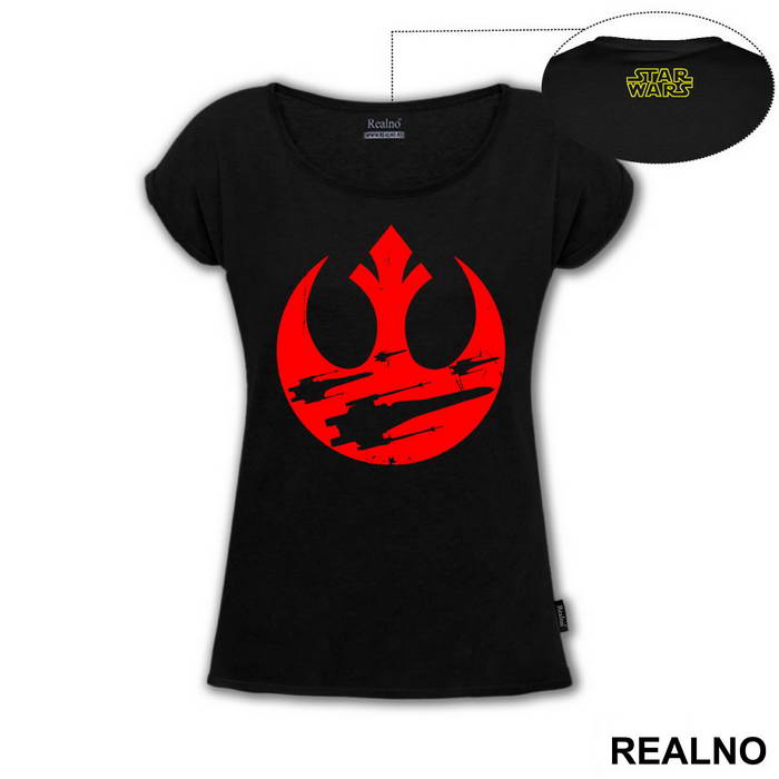 Red Rebel Alliance - Starships - Star Wars - Majica
