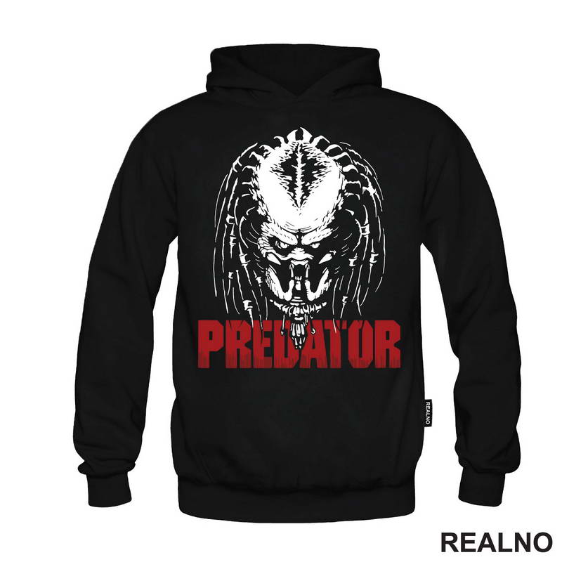Red Logo And Head - Predator - Majica