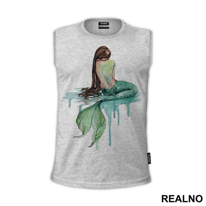 Mermaid Sitting - Sirene - Mermaid - Majica