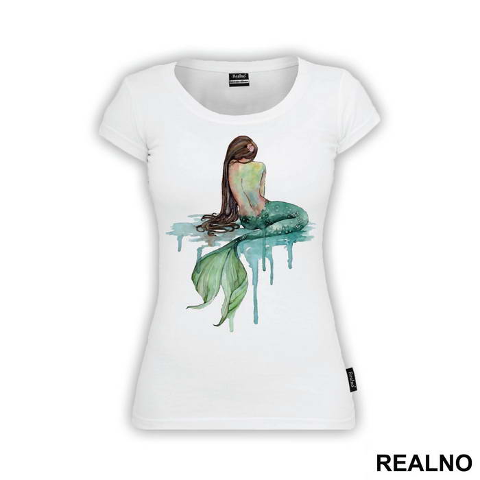 Mermaid Sitting - Sirene - Mermaid - Majica