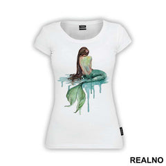 Mermaid Sitting - Sirene - Mermaid - Majica