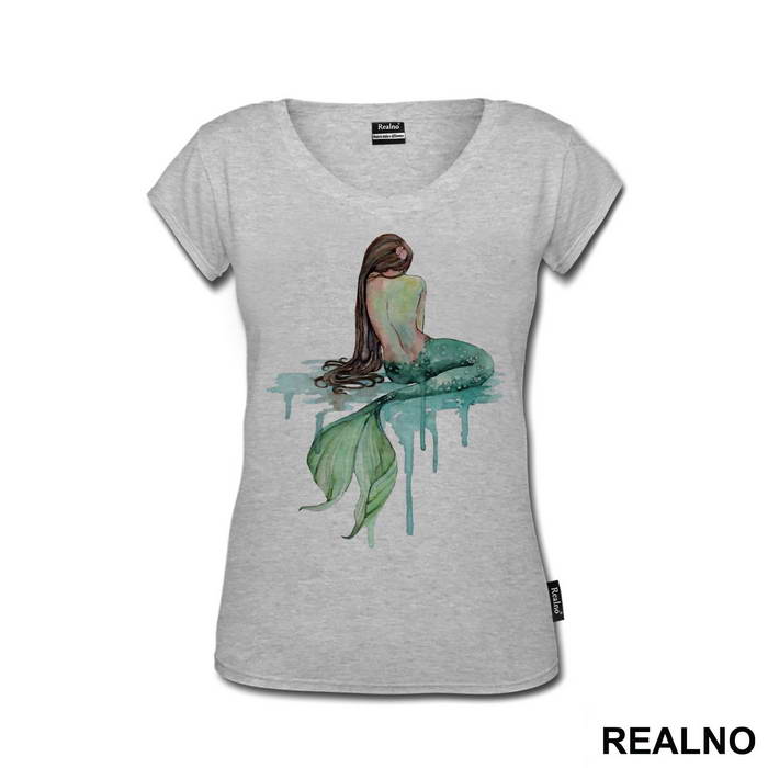 Mermaid Sitting - Sirene - Mermaid - Majica