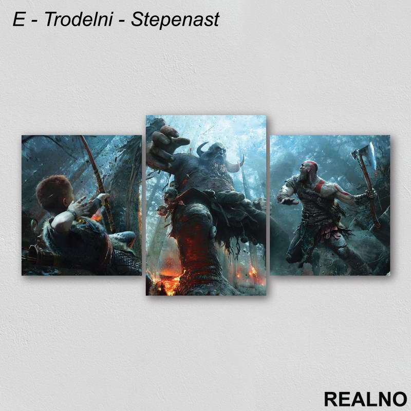 Attack - God Of War - Slika na platnu - Kanvas