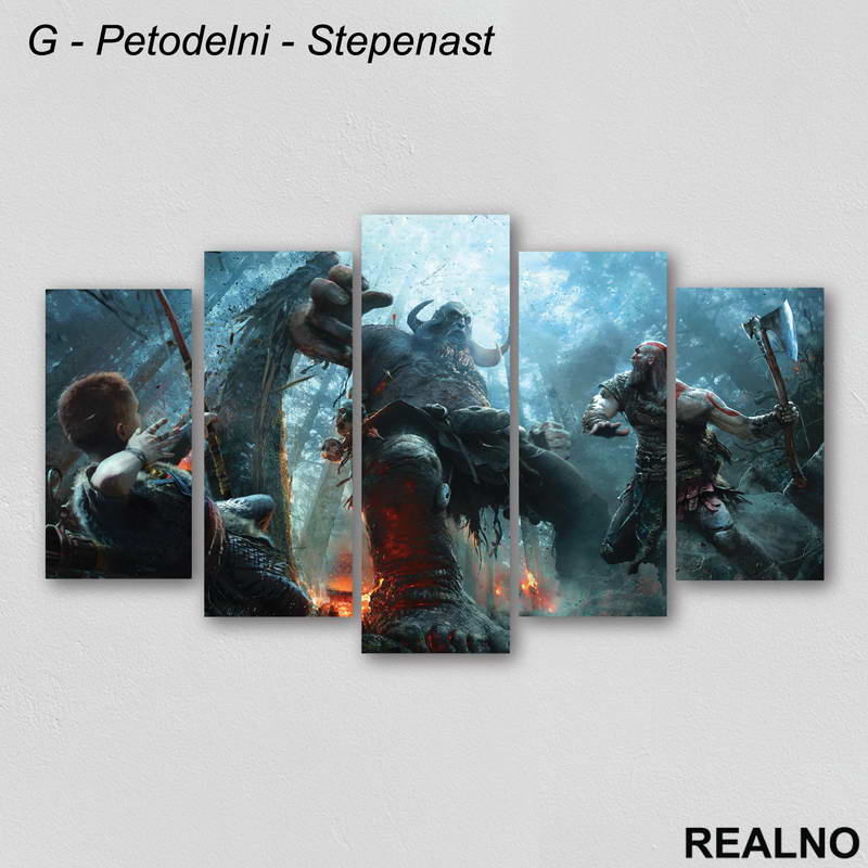 Attack - God Of War - Slika na platnu - Kanvas