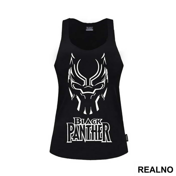 Mask And Logo - Black Panther - Majica