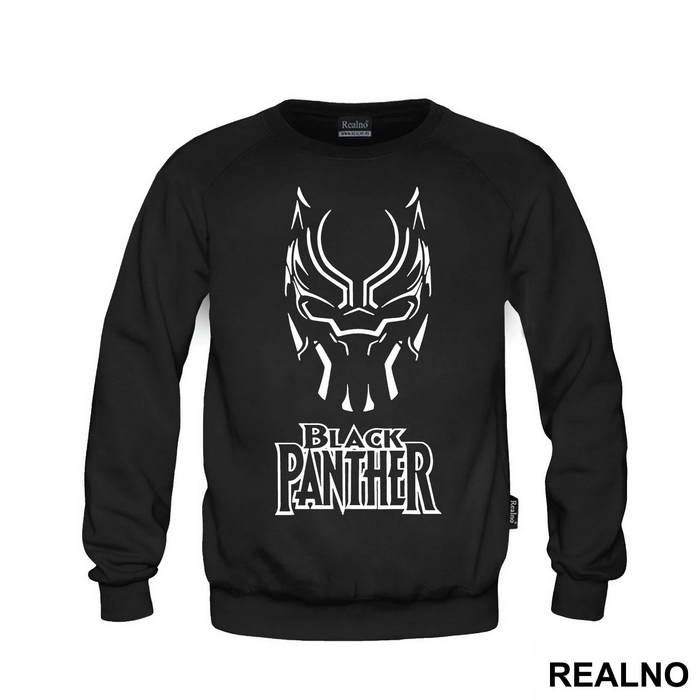 Mask And Logo - Black Panther - Majica