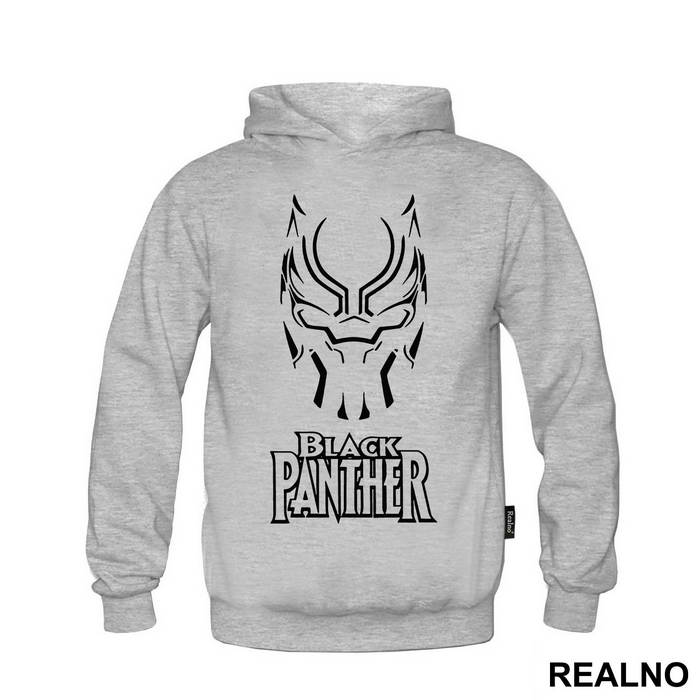 Mask And Logo - Black Panther - Majica
