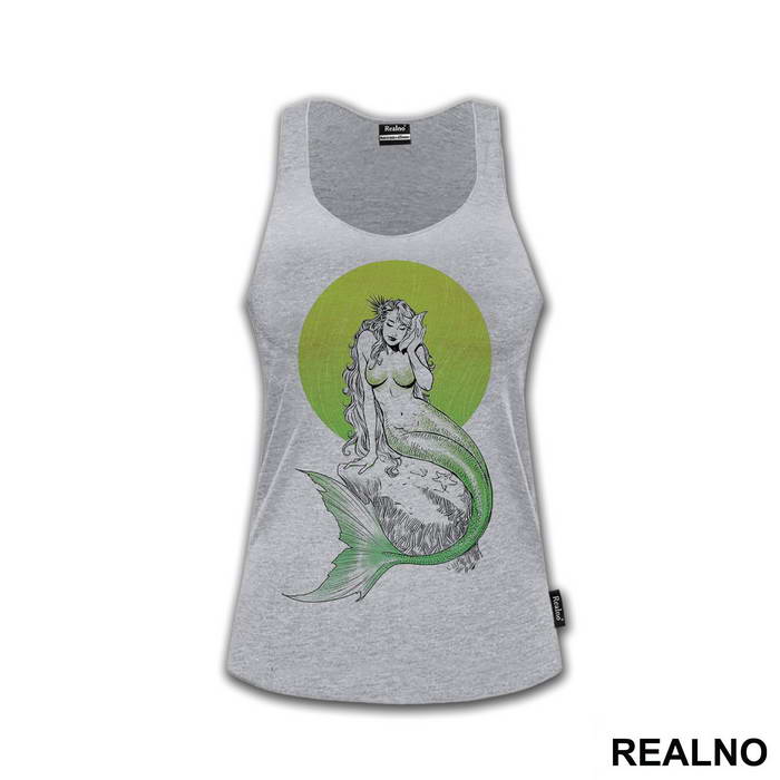 Mermaid Green Circle - Sirene - Mermaid - Majica