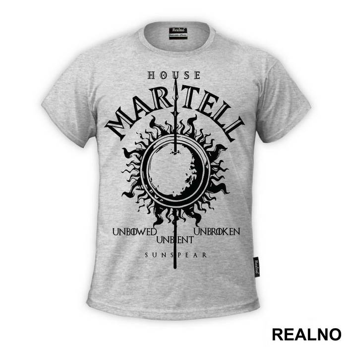 House Martell Sigil Black - Game Of Thrones - GOT - Majica