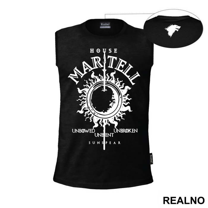 House Martell Sigil Black - Game Of Thrones - GOT - Majica