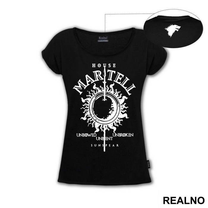 House Martell Sigil Black - Game Of Thrones - GOT - Majica