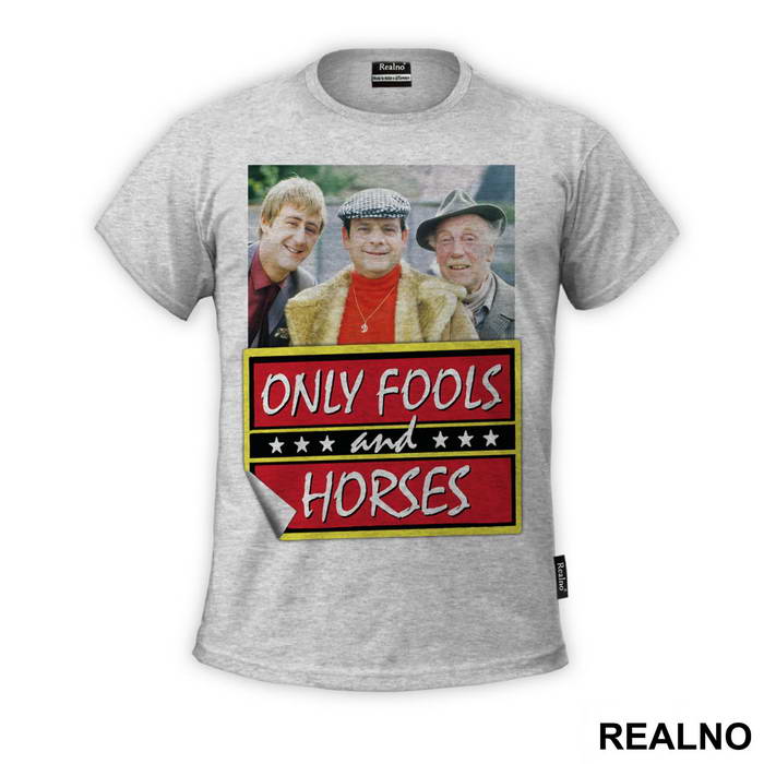 Del Boy, Rodney, Grandad And Logo - Only Fools And Horses - Mućke - Majica