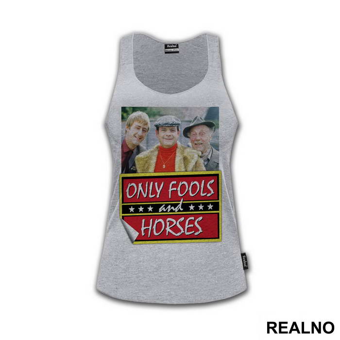 Del Boy, Rodney, Grandad And Logo - Only Fools And Horses - Mućke - Majica
