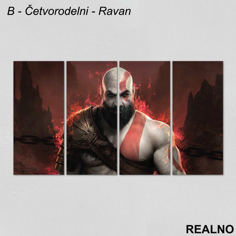 Fire - God Of War - Slika na platnu - Kanvas