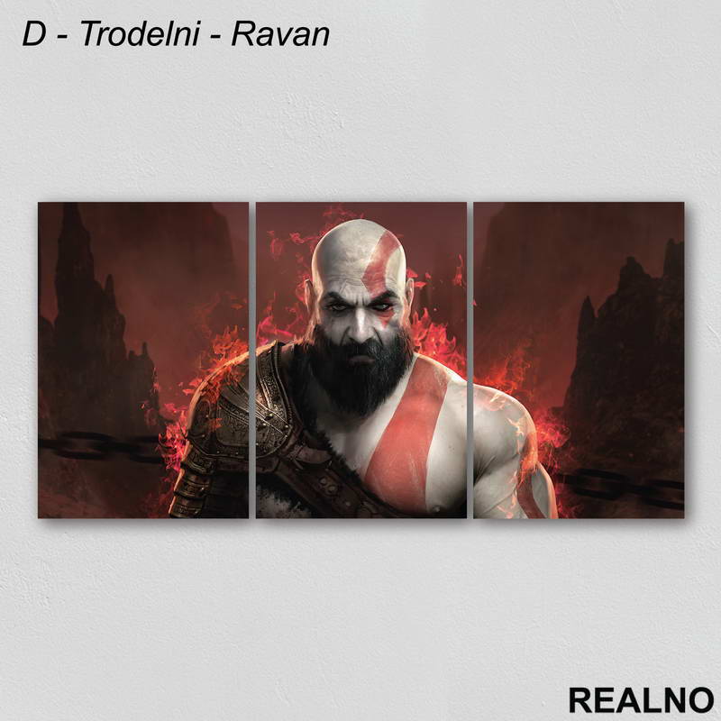 Fire - God Of War - Slika na platnu - Kanvas