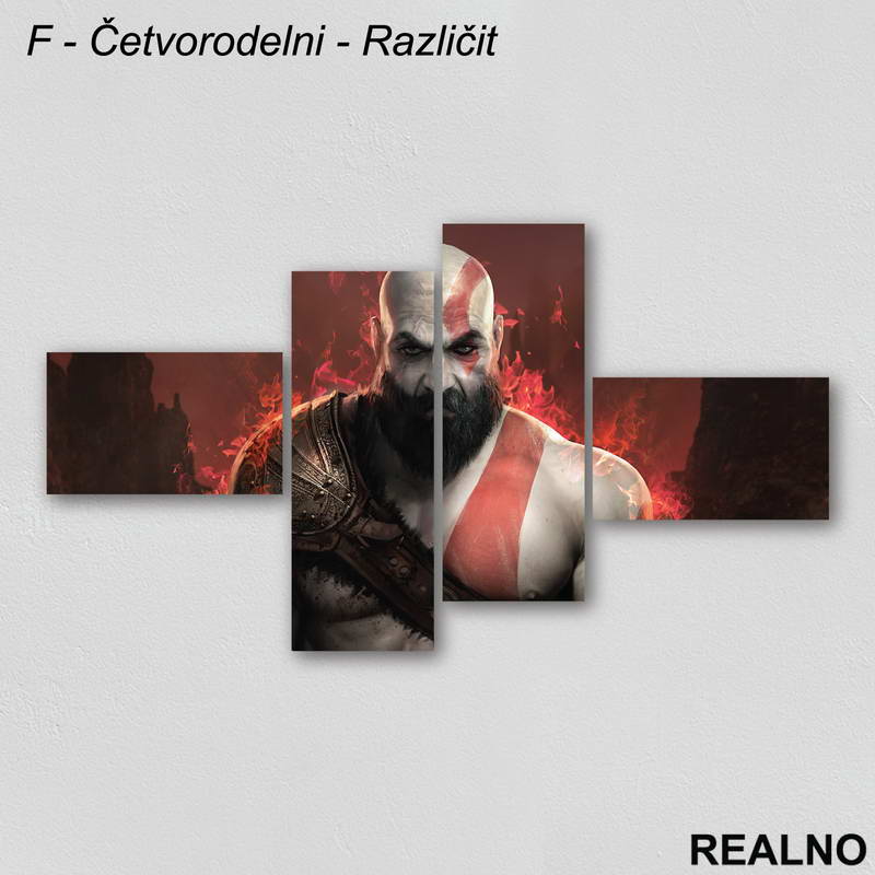 Fire - God Of War - Slika na platnu - Kanvas